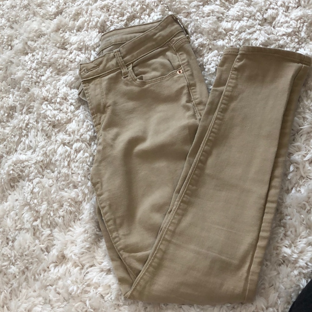 Rockstar khaki old navy mid rise jegging